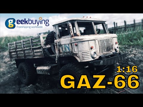 GAZ-66 UN WPL B24 Soviet 4x4 RC Truck. Budget Review for Geekbuying
