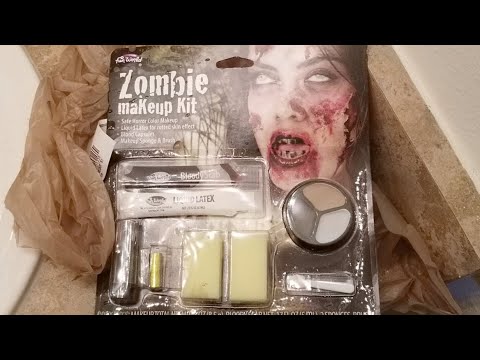 Zombie Makeup Kit 5 Bucks | First time by a guy