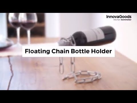 InnovaGoods Kitchen Sommelier Floating Chain Bottle Holder