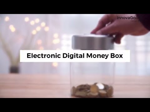 InnovaGoods Gadget Tech Electronic Digital Money Box